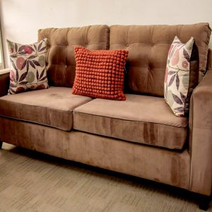 3-Seater Suede Sofa