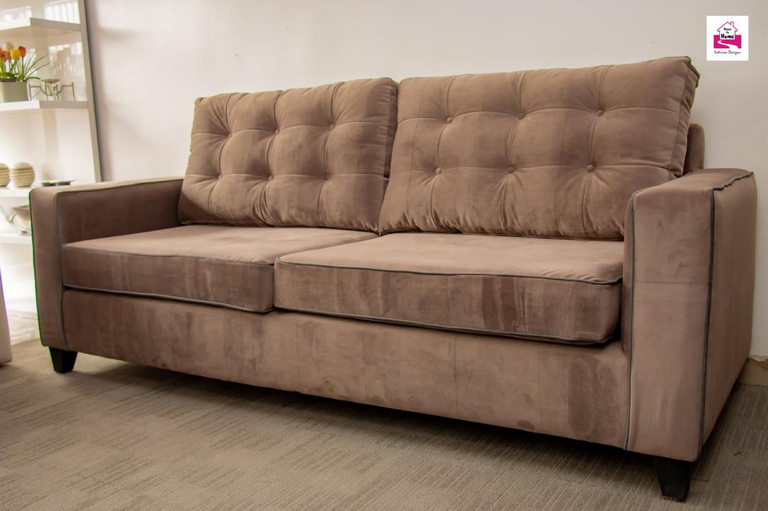 3-Seater Suede Sofa