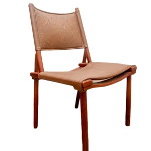 Brown Leather Lounge Chair