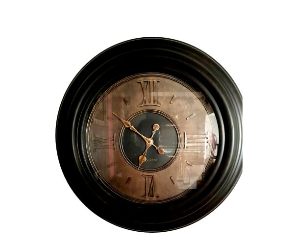 Brown Round Clock