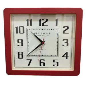 Red Square Wall Clock